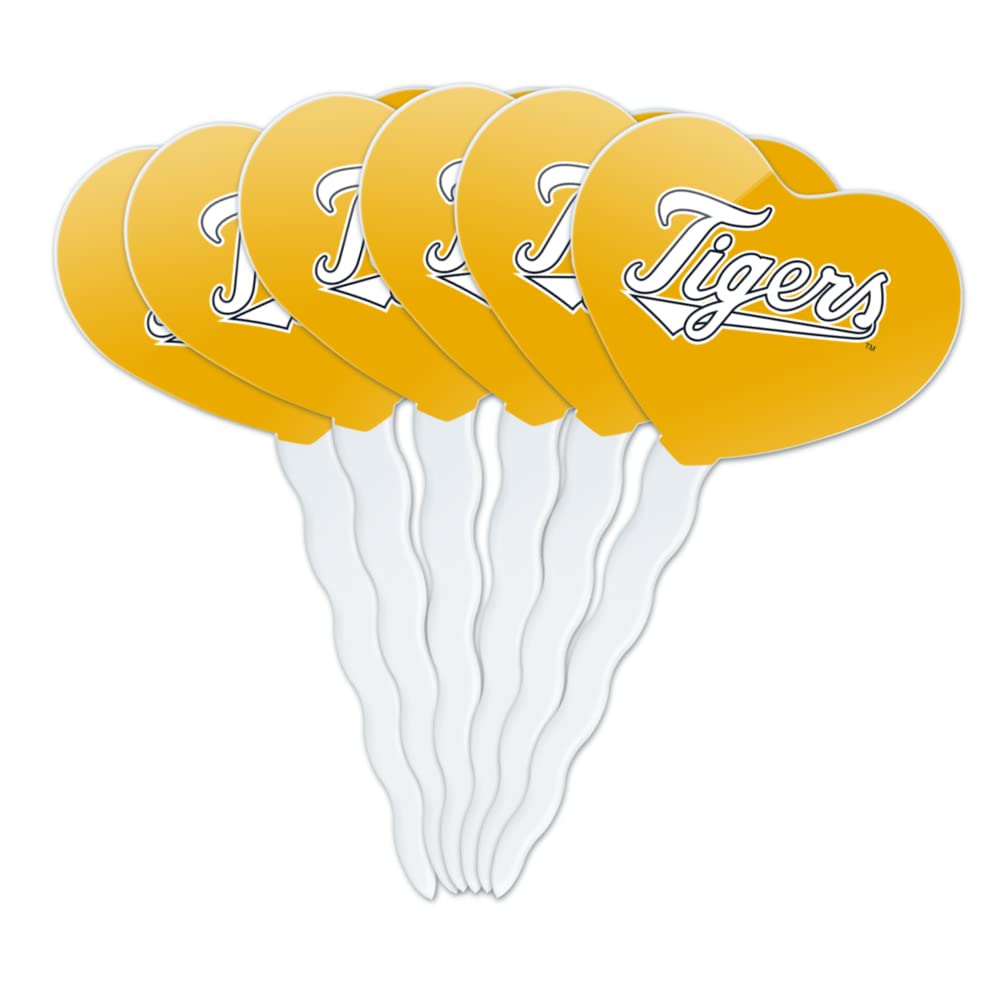GRAPHICS & MORE Cupcake Picks Set of 6, Acrylic, East Texas Baptist University Secondary Logo