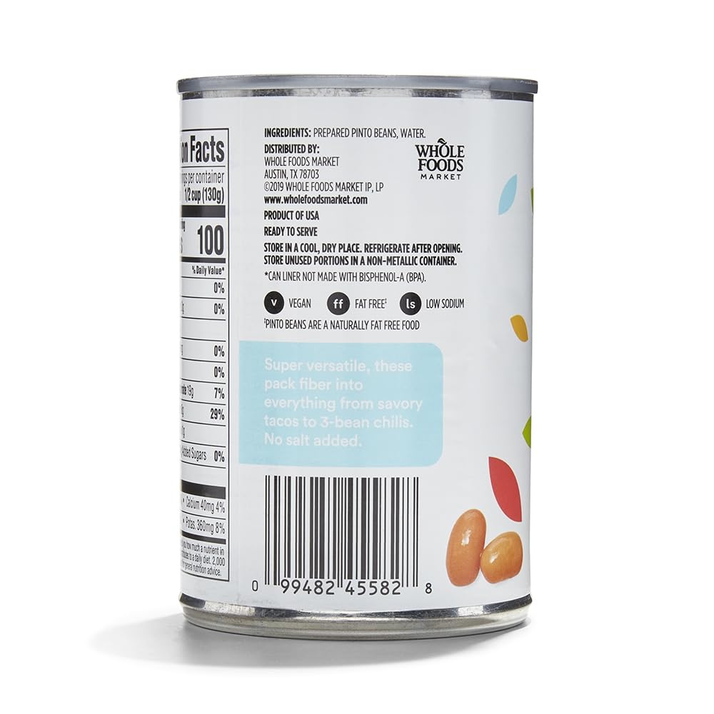 365 Everyday Value, Pinto Beans No Salt Added, 15.5 oz