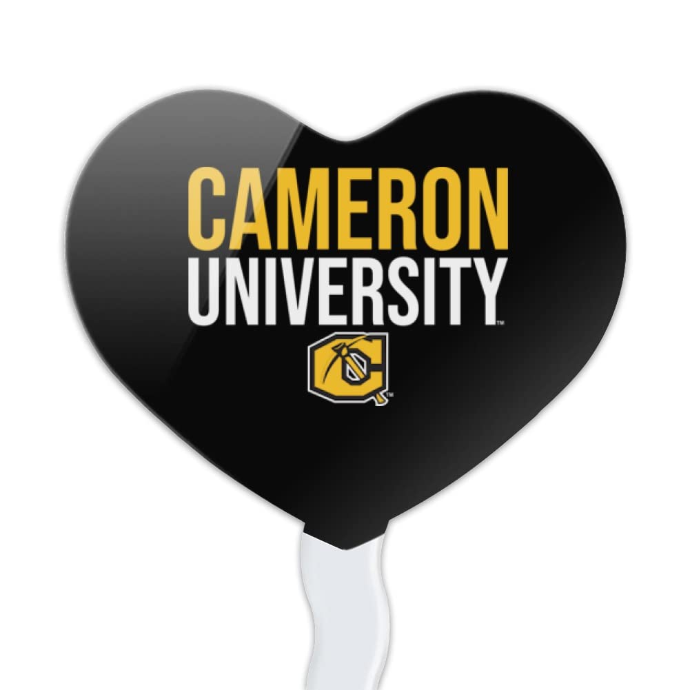 GRAPHICS & MORE Cupcake Picks Set of 6, Acrylic, Heart Love Design, One Size, Cameron University