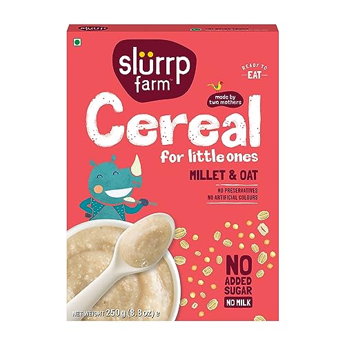 Slurrp Farm Porridge, Millet And Oats Powder | Instant Healthy Wholesome Food, No Added Sugar No Milk, 250 G