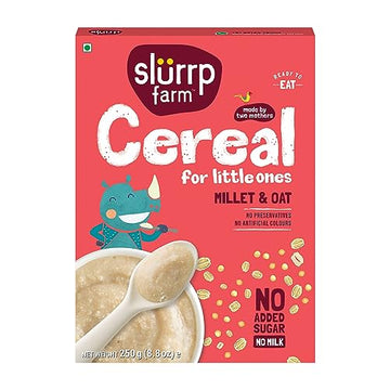 Slurrp Farm Porridge, Millet And Oats Powder | Instant Healthy Wholesome Food, No Added Sugar No Milk, 250 G