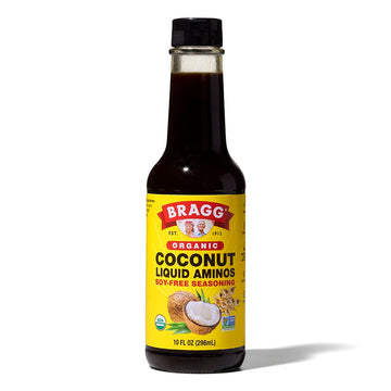 Bragg Organic Coconut Aminos, Soy-Free Seasoning - Vegan, Gluten Free, No Gmos, Kosher Certified (10 Ounce)