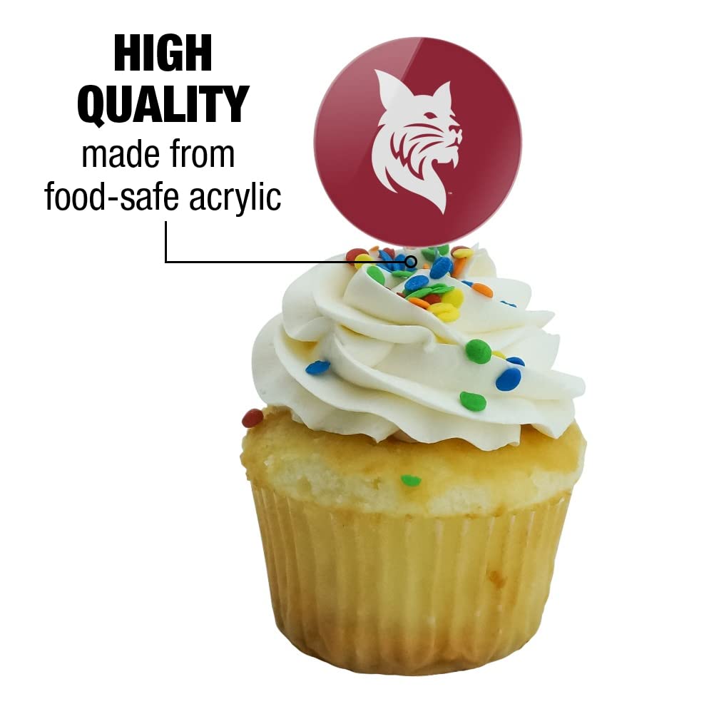 Bates College Primary Logo Cupcake Picks Toppers Decoration Set Of 6