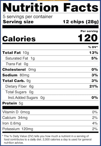 Mr. Tortilla Protein Keto Chips - Dairy Free, Keto Friendly Tortilla Chips Protein Snacks, 3 Net Carbs Per Serving, 25g Protein