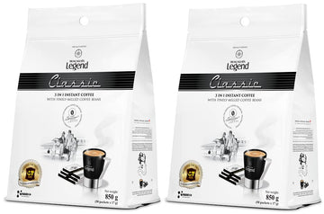 Trung Nguyen Legend - Classic - 3 in 1 Premium Instant Coffee - Finely Milled Coffee Beans, Non-dairy Creamer, & Sugar - Strong 