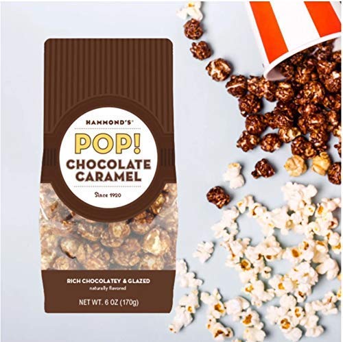 Hammond'S Candies | Gourmet Caramel Chocolate Popcorn | 3 Bags, Great For Snacking | Small Batches Popped To Perfection | Handcr