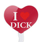 I Love Dick Heart Heart Love Cupcake Picks Toppers Decoration Set Of 6