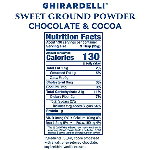Ghirardelli Chocolate Sweet Ground Chocolate & Cocoa Beverage Mix, 10-Pound Package