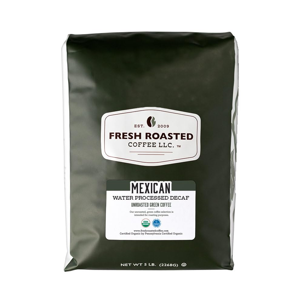 Fresh Roasted Coffee Organic Decaf, 5 lb, USDA Organic, Single Origin, Kosher
