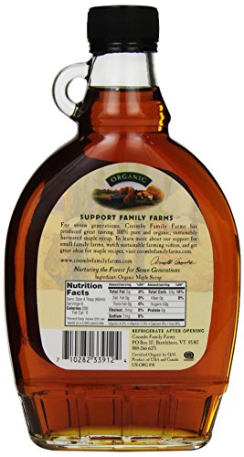 Coombs Family Farms Grade A Maple Syrup, 12 oz, 100% Pure, Natural Sweetener