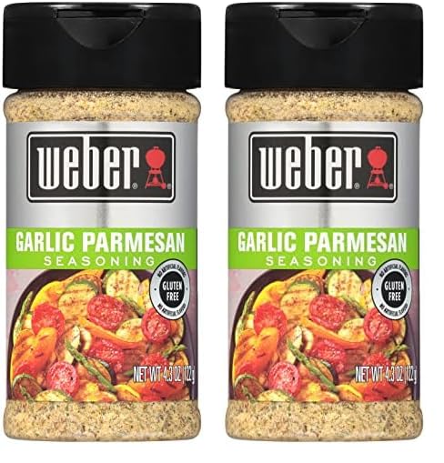 Weber Garlic Parmesan Seasoning, 4.3 Ounce Shaker (Pack Of 12)