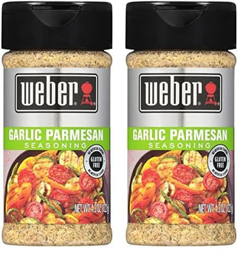 Weber Garlic Parmesan Seasoning, 4.3 Ounce Shaker (Pack Of 12)
