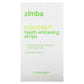 Zimba Coconut Flavored Teeth Whitening Strips, Vegan, Enamel Safe, 14 Day Treatment, 1 Count