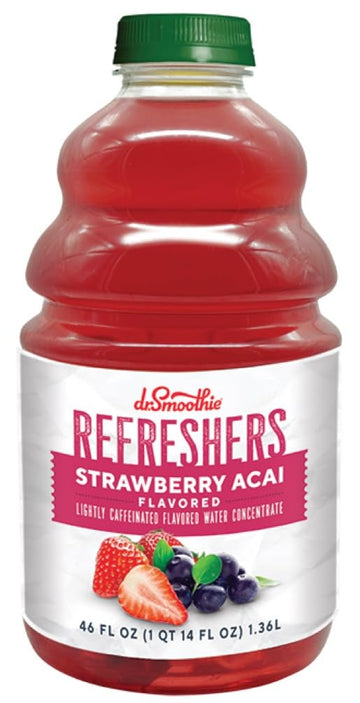 Dr. Smoothie Refreshers Strawberry Acai,, 46 Fl Oz (Pack of 6)