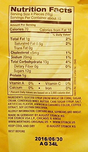 Werther'S Original Caramel Coffee Hard Candies 70 Calories Per Serving (5.5 Ounce, 2-Pack)