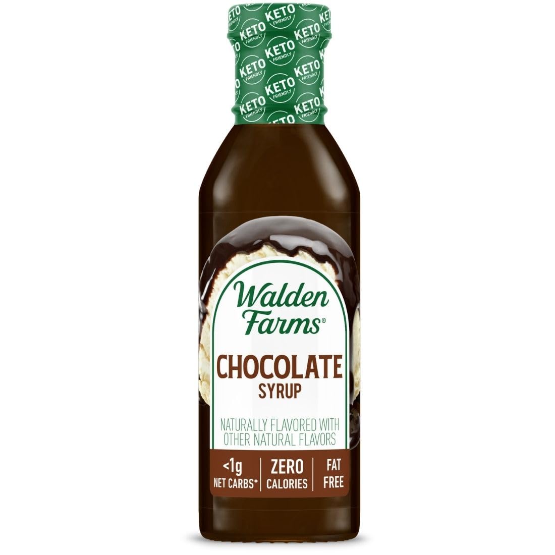 Walden Farms Chocolate Syrup - Calorie-Free, Sugar-Free, Keto-Friendly, 12 oz Bottle