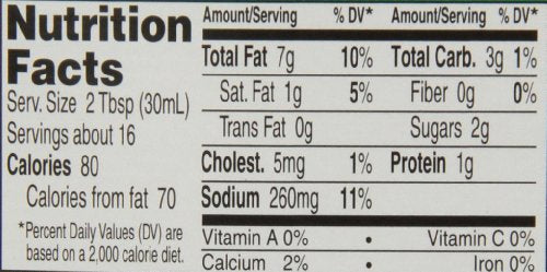 Hidden Valley Ranch Dressing, Light Original, 16-Ounce Bottles (Pack of 6)