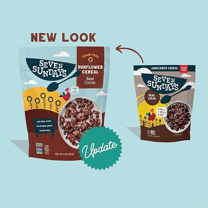 Seven-Sundays Sunflower Cereal, Real Cocoa, 16 Oz(454G) - (Pack Of 2) (Grain Free & Gluten Free)
