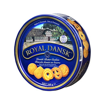 Ragold Danish Butter Cookies, Tin 12oz, Brown, Model OFX53005