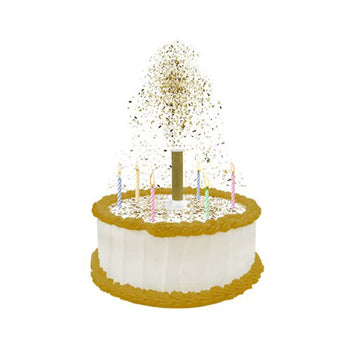 Best Party Ever! Confetti Candle Cake Topper, Shower Your Cake In Edible Confetti Sprinkles, Fun Way To Celebrate Birthdays, Par