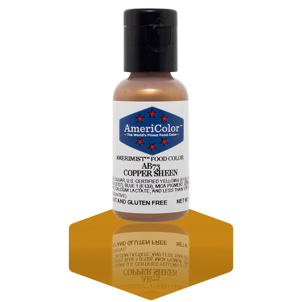 AmeriColor Amerimist Airbrush Color .65 Ounce, Copper Metallic Sheen