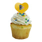 GRAPHICS & MORE Cupcake Picks Set of 6 Acrylic Heart Toppers One Size Drexel University Model CUPCAKE.HEART.CLCDXL.Z008604