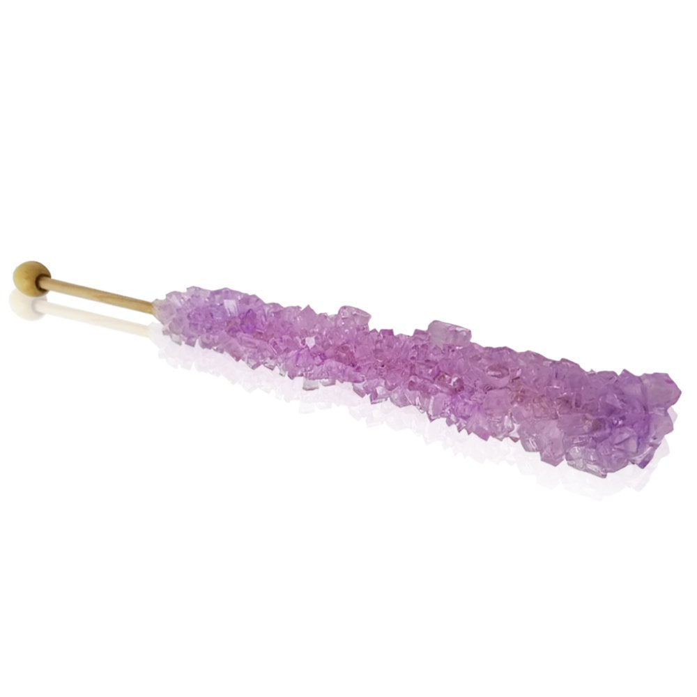 Espeez Rock Candy Sticks - 48 Count Lavender Tutti-Frutti, Individually Wrapped for Party Favors and Candy Buffets