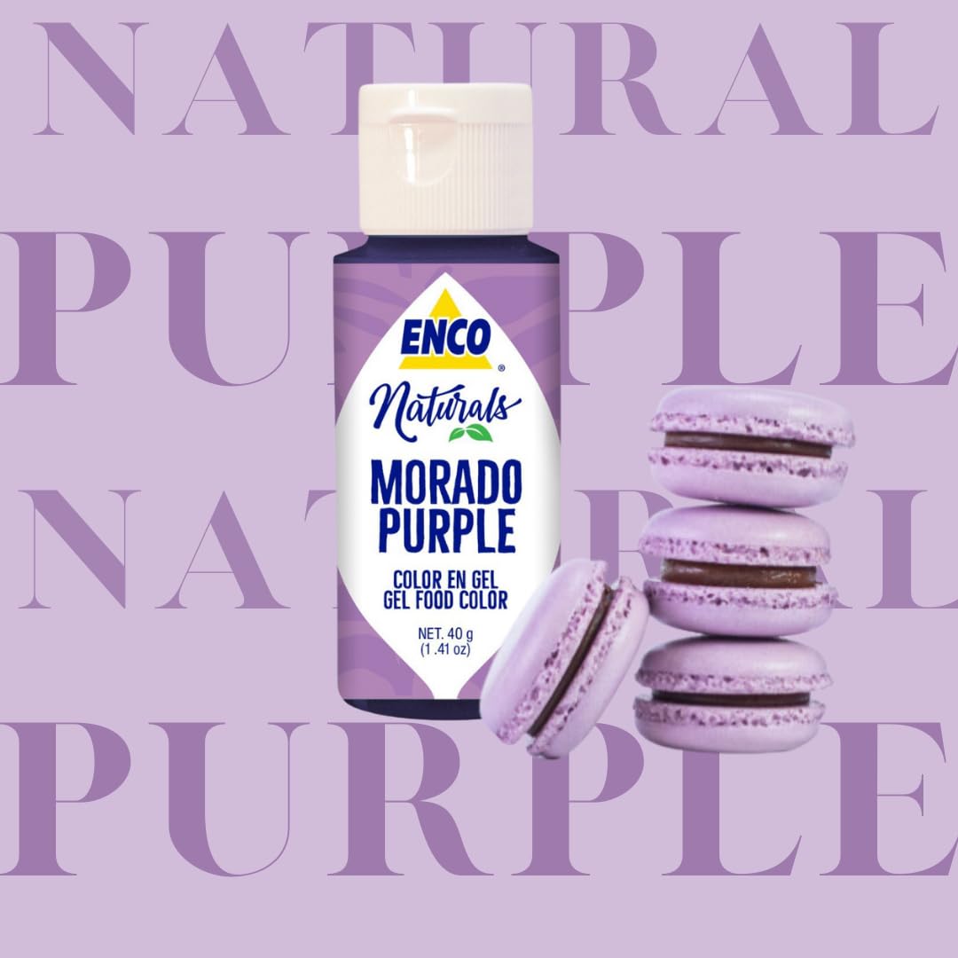 Enco Naturals Food Coloring Gel Purple 1.41 Oz (40G) Concentrated