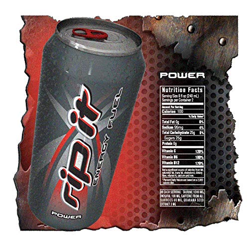 Rip It Energy Drinks Tribute Editions (Power, 12 Cans)