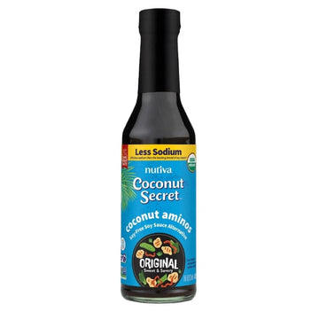 Coconut Secret Coconut Aminos - 8 fl oz - Low Sodium Soy Sauce Alternative, Low-Glycemic - Organic, Vegan, Non-GMO, Gluten-Free,