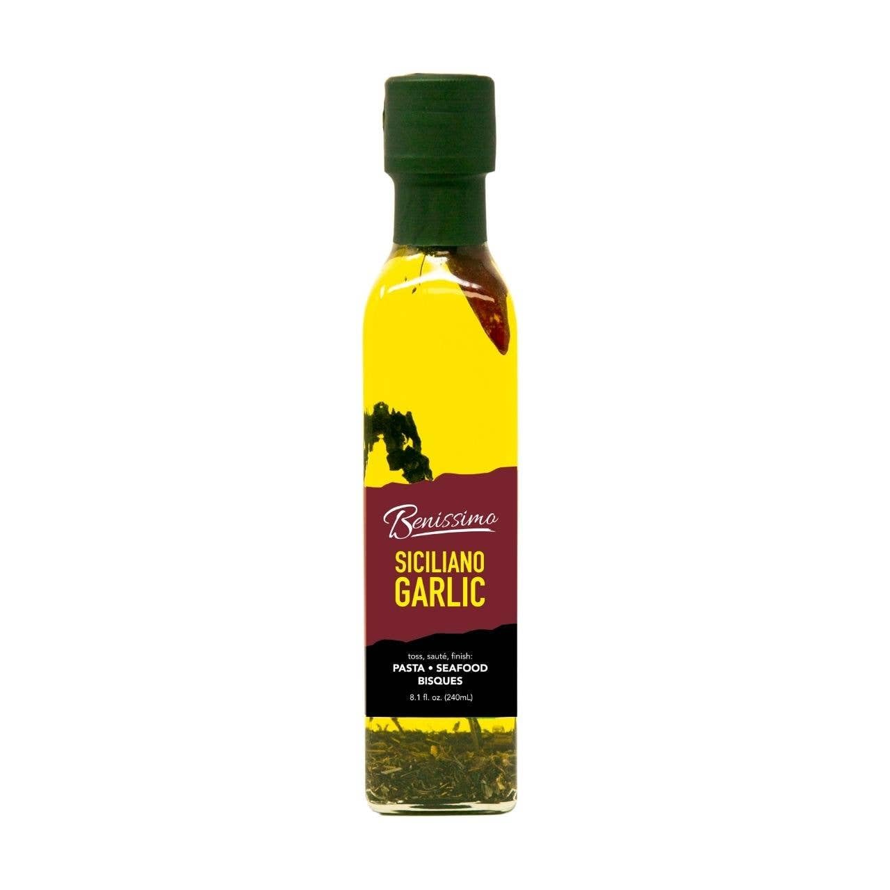 Siciliano Herb Infused Oil, All Natural Gourmet Cooking Oil with Fragrant Mediterranean Herbs, Ideal for Dipping, Roasting, Saut