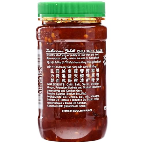 Chili Garlic Sauce, 8 Oz (1 Pack) - Premium Spicy And Flavorful Asian Condiment, Ideal For Cooking, Dipping, And Enhancing Dishe