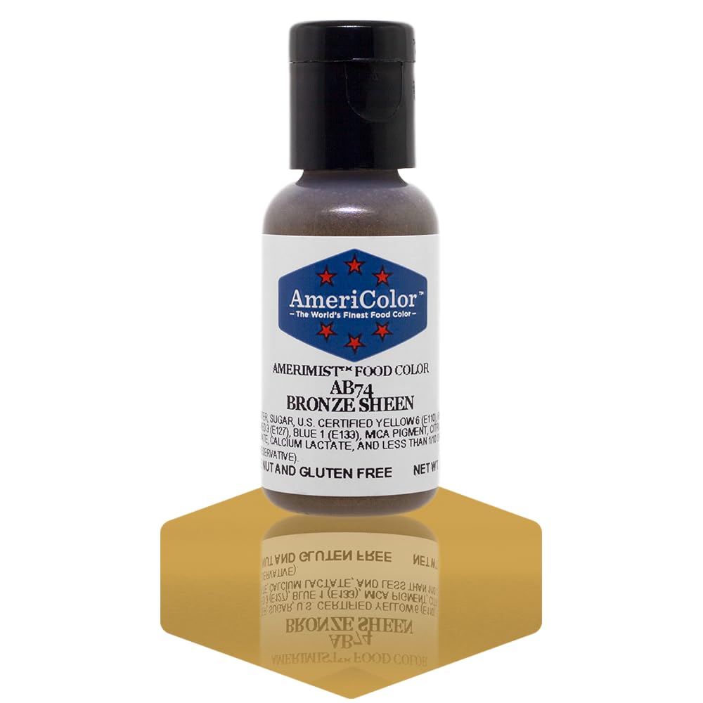 AmeriColor Amerimist Airbrush Color .65 Ounce, Bronze Metallic Sheen