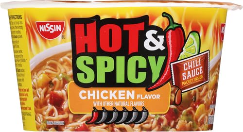 Nissin Hot & Spicy Fire Wok, Molten Chili Chicken, 4.37 Ounce (Pack of 1)