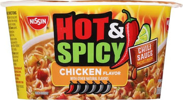 Nissin Hot & Spicy Fire Wok, Molten Chili Chicken, 4.37 Ounce (Pack of 1)