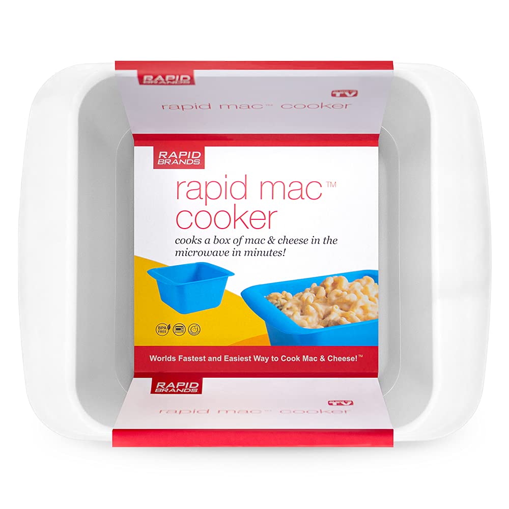 Rapid Brands Microwave Macaroni & Cheese Cooker, 1-Pack, Dishwasher Safe, BPA-Free, White, Model RMC-1001-WHT