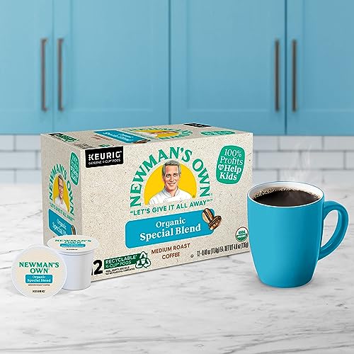 Newmans Own Organics Special Blend Keurig Single-Serve K-Cup Pods, Medium Roast Coffee, 72 Count (6 Packs of 12)