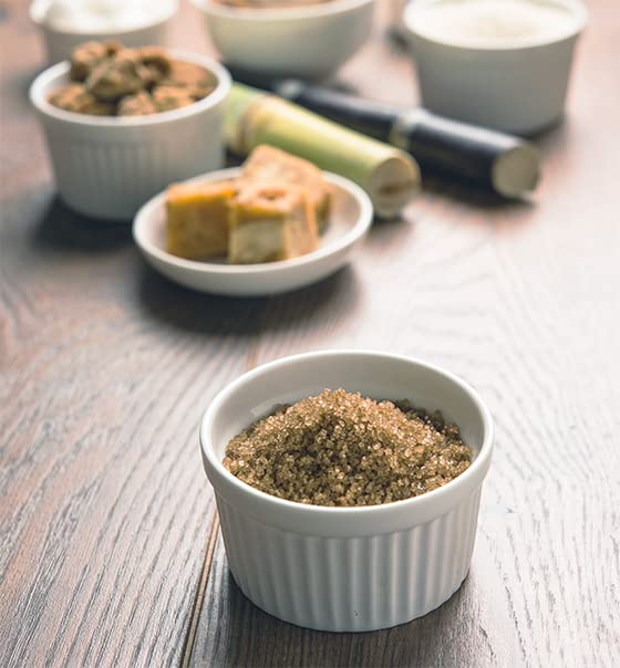 Unpretentious Demerara Sugar, Raw, First-Pressed Sugarcane Crystals For Drinks & Baking (1 Gallon)