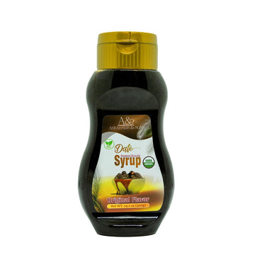 USDA Organic Date Syrup  100% Natural Sweetener  No Added Sugar  Original Flavor  400g - Kosher Certified  Vegan & Kid-Friendly