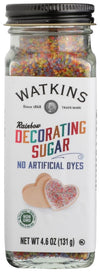 Watkins Rainbow Decorating Sugar, Non-Gmo, 4.6 Ounce, Pack Of 3