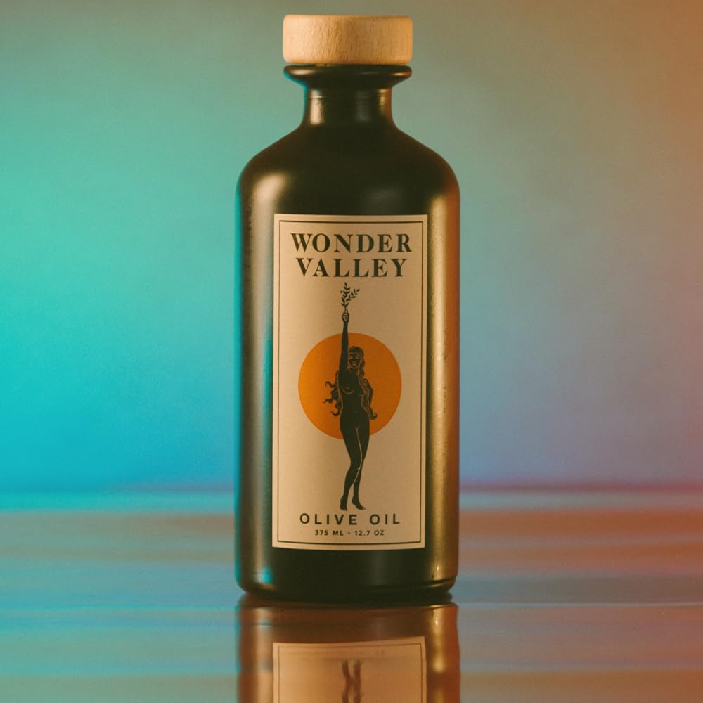 Wonder Valley - California Extra Virgin Olive Oil | High In Polyphenols, Vitamin E, Fatty Acids | Smooth, Verdant Flavor | All-P