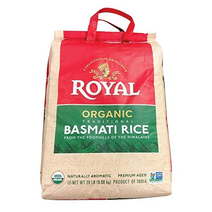 Organic Royal Organic Royal Traditional Basmati Rice (Net Wt 20 Lb),