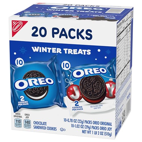 OREO Holiday Cookies Variety Pack, 20 Snack Packs