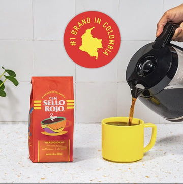 Sello Rojo Premium Colombian Coffee - Medium Roast Ground Coffee Bricks, 8.8 Ounce Pack of 3, Café de Colombia