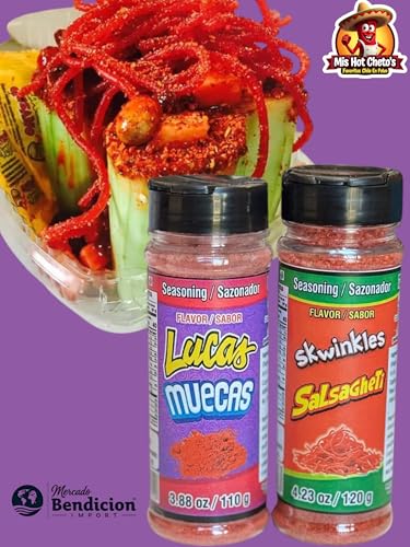 Flaming Hott Flavored Chili Powder Pack Of 2 Hott Flaming (2, Skwinkles & Lucas)
