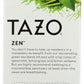 Tazo Zen Filterbag Tea ,20 Count (Pack Of 4 )