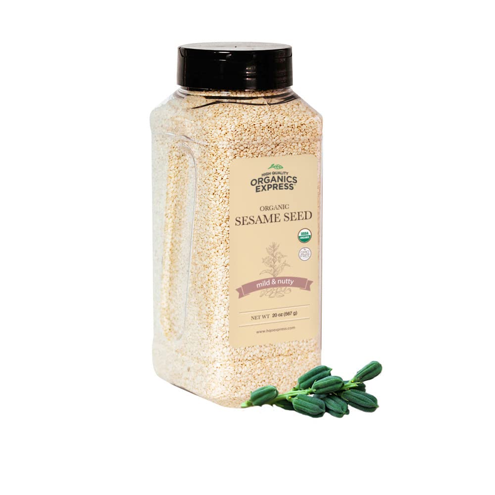 HQO HIGH QUALITY ORGANICS Organic Sesame Seed Chef Jar - 20 oz. (1.25 lb)