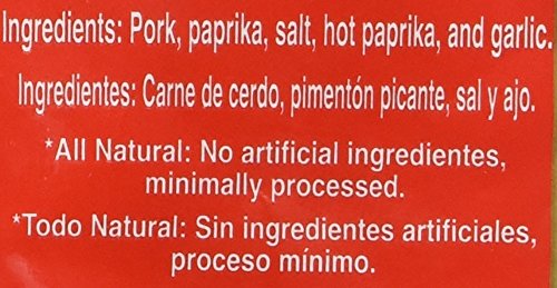 Palacios Spanish Hot Picante Chorizo, 7.9 Ounce, Red, Model 648230001420