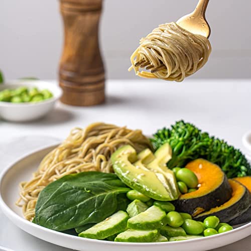 Purefit Organic Edamame Spaghetti Pasta，High Protein Pasta，Low Carb Keto Pasta, Gluten-Free, Vegan, Non-Gmo, Kosher, Plant-Based Bean Noodles - 3 Pack(30 Oz/15 Servings)