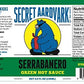 Secret Aardvark Serrabanero Hot Sauce, Non-GMO, Low Carb, 8 Fl Oz (Pack of 2)